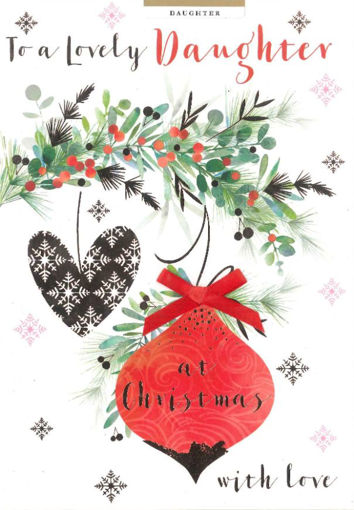 Picture of LOVELY DAUGHTER CHRISTMAS CARD